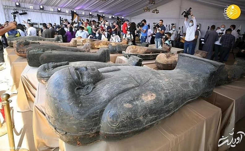 کشف دهها تابوت باستانی ۲۶۰۰ ساله در مصر + تصاویر